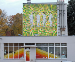 Mural przy ul. Grażyny