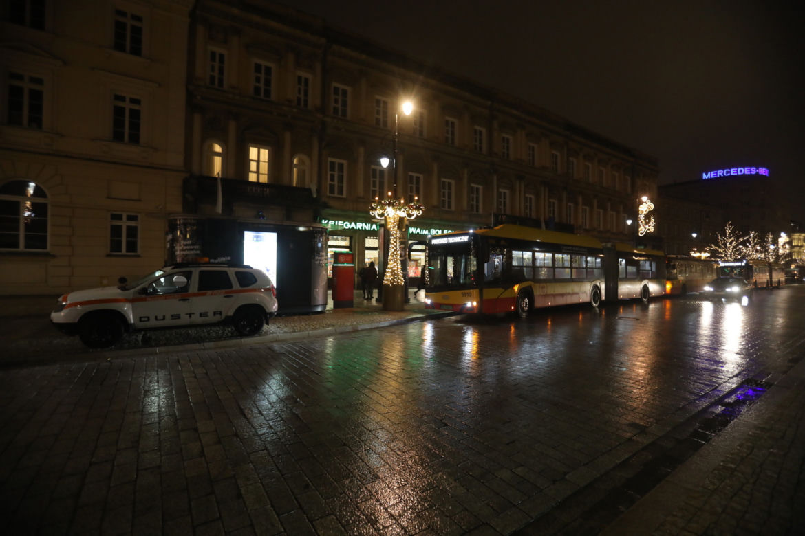 Zderzenie autobusów w Warszawie