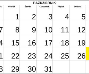 Niedziele handlowe 2019 - PAŹDZIERNIK