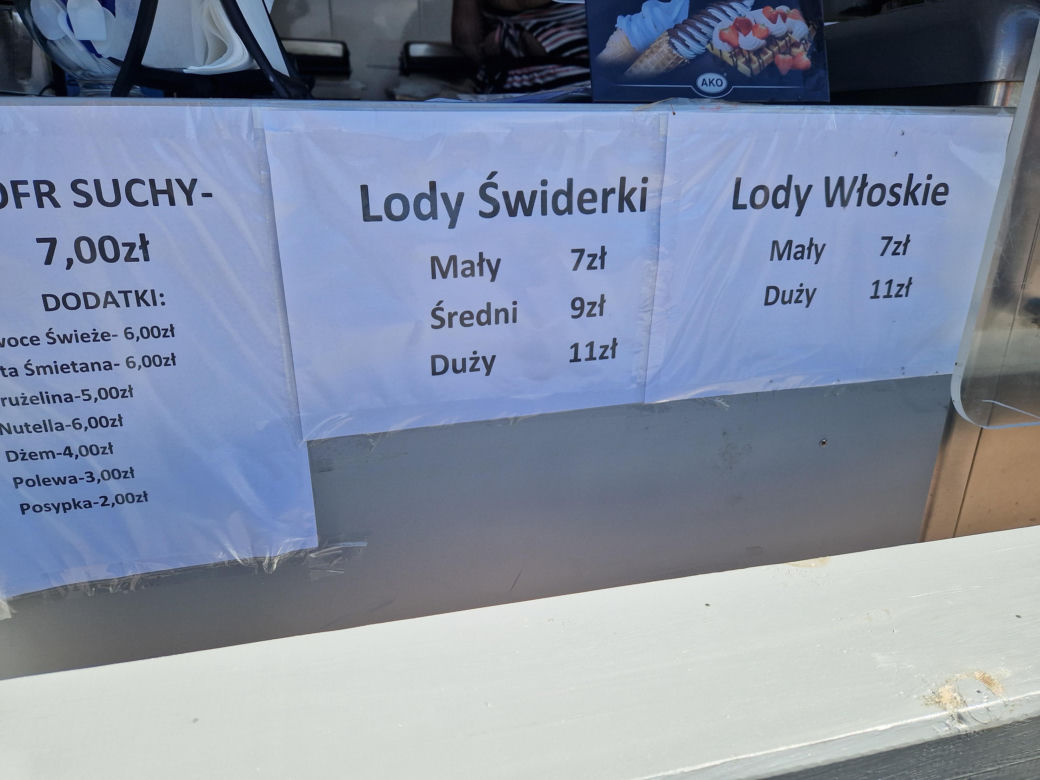  Ceny lodów i gofrów to już nawet nie paragony grozy. Budki z lodami to już... ściana płaczu!