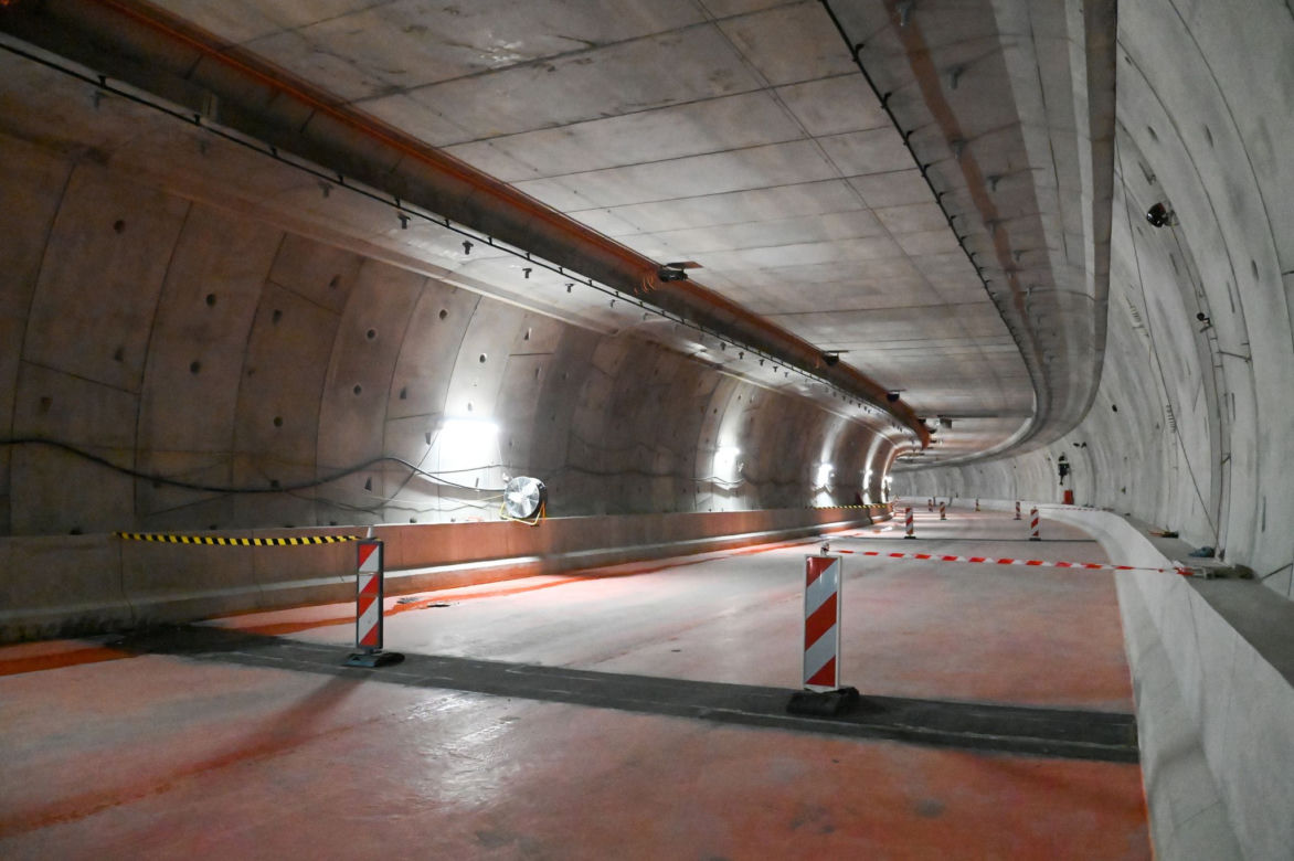 Budowa tunelu pod Świną - luty 2022