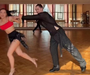 Natsu i Wojciech Kucina na treningu Tańca z Gwiazdami