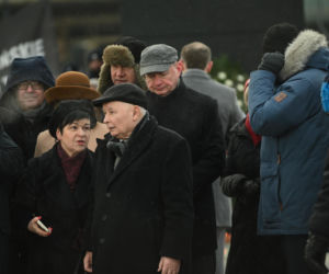 Jarosław Kaczyński na obchodach miesięcznicy smoleńskiej