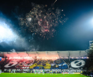 Arka Gdynia - Lechia Gdańsk: Zdjęcia kibiców z derbów Trójmiasta w ramach 23. kolejki PKO BP Ekstraklasy