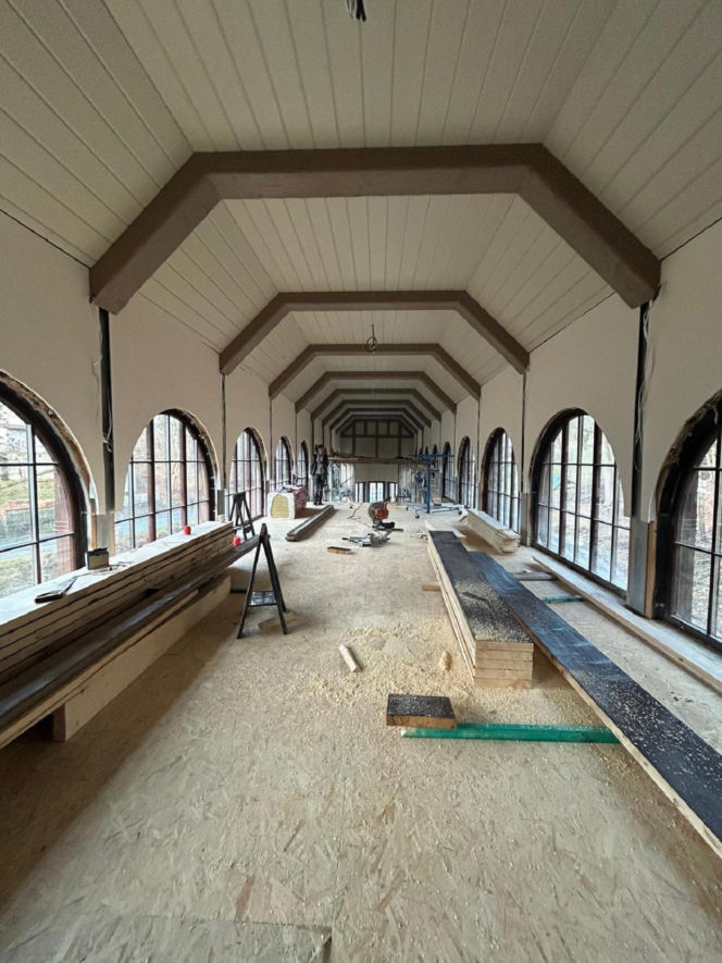 Pijalnia Dolnego Źródła w Świeradowie-Zdroju - zdjęcia z budowy i archiwalia