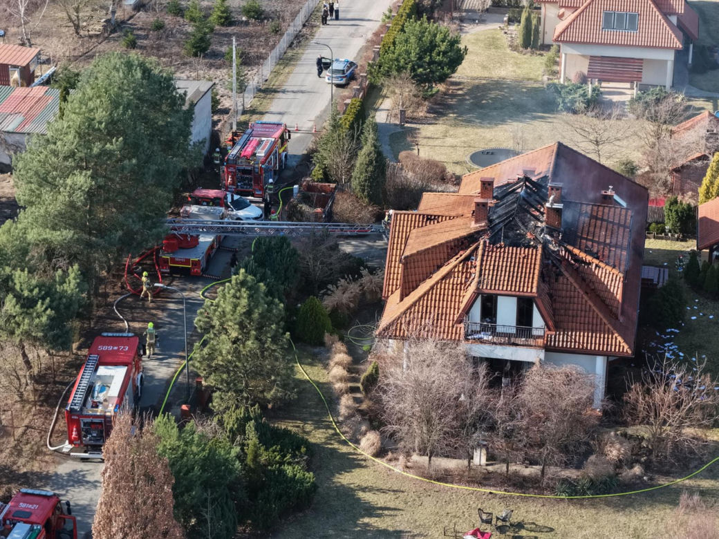 Seria groźnych pożarów pod Warszawą