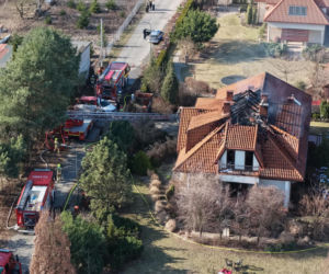 Seria groźnych pożarów pod Warszawą