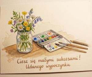 Kartka dla ucznia na zakończenie roku szkolnego