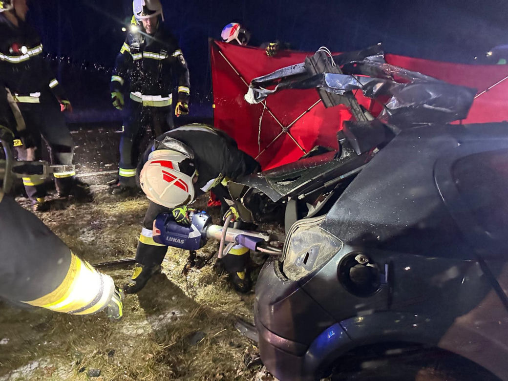 Śmiertelny wypadek na drodze krajowej nr 10 w Przyłubiu (woj. kujawsko-pomorskie)