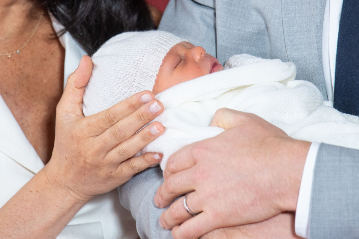 Meghan Markle z dzieckiem i mężem, księciem Harrym