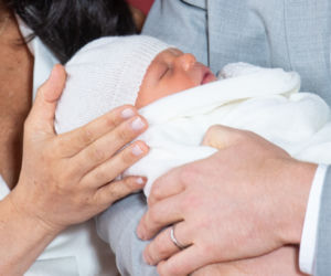 Meghan Markle z dzieckiem i mężem, księciem Harrym