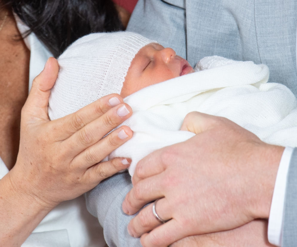 Meghan Markle z dzieckiem i mężem, księciem Harrym