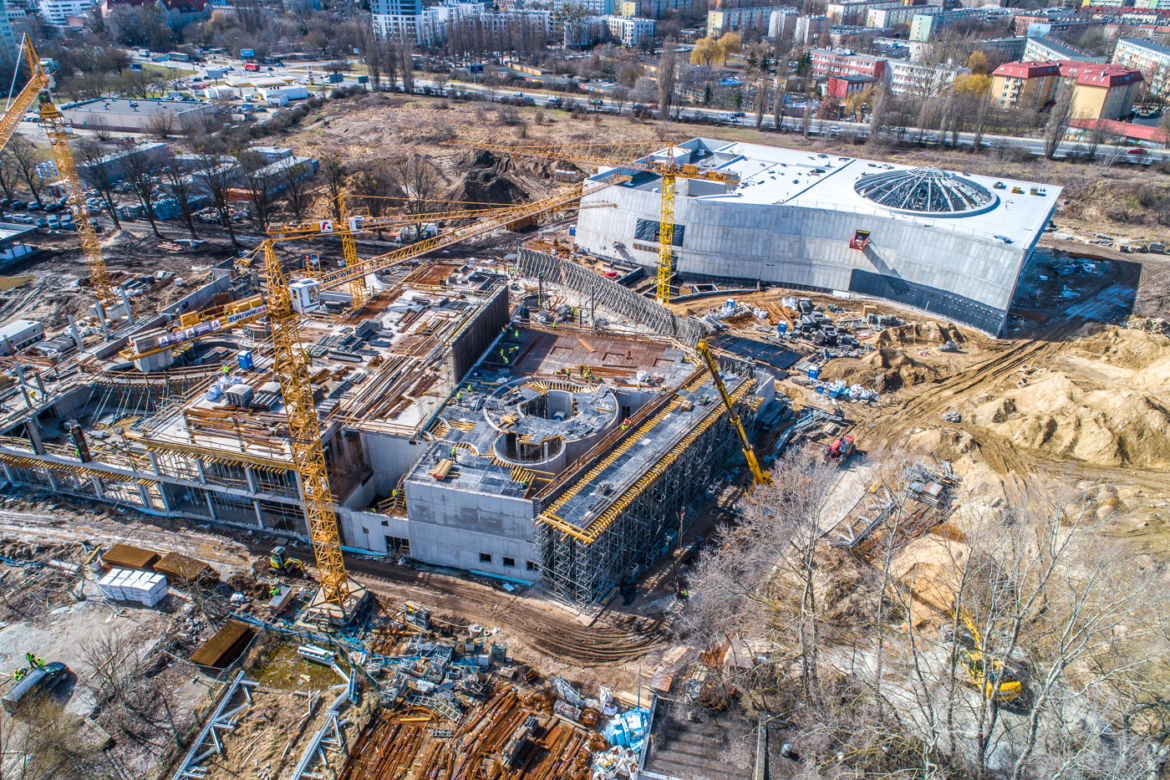 Budowa Fabryki Wody - marzec 2021