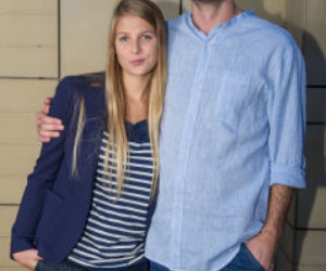Na Wspólnej.Ola Zimińska (Marta Wierzbicka), Mariusz Czerski (Mariusz Zaniewski)