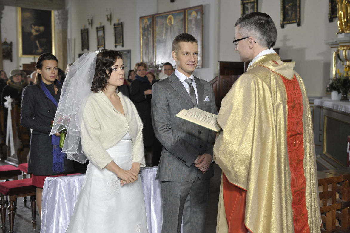 Ślub Katarzyny Cichopek na planie "M jak miłość"