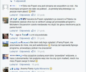Widzowie krytykują Annę Popek