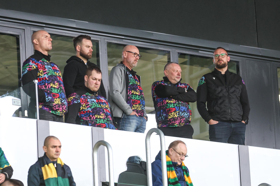 Kibice na meczu GKS Katowice - Lech Poznań