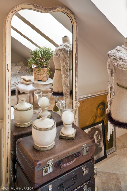 Lustro w stylu shabby chic