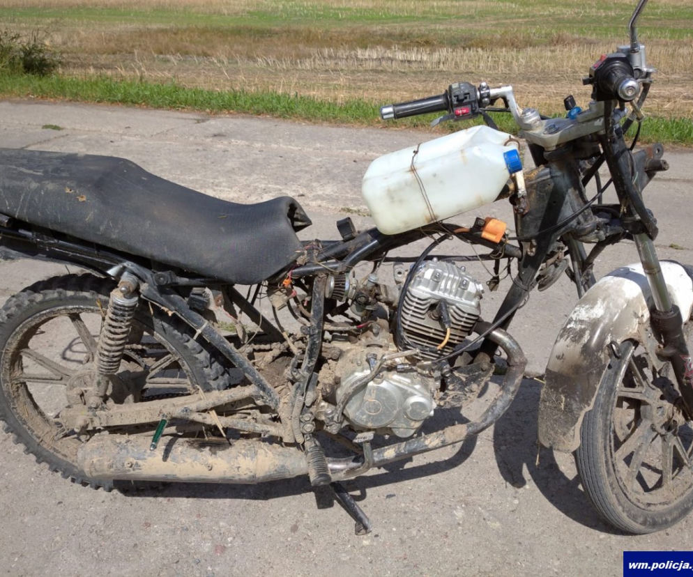 14-latek jeździł motocyklem po okolicy