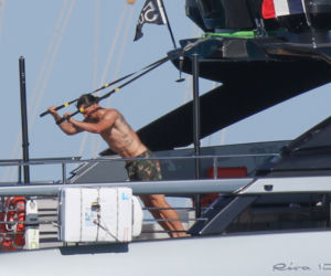 Zlatan Ibrahimović z rodziną na jachcie