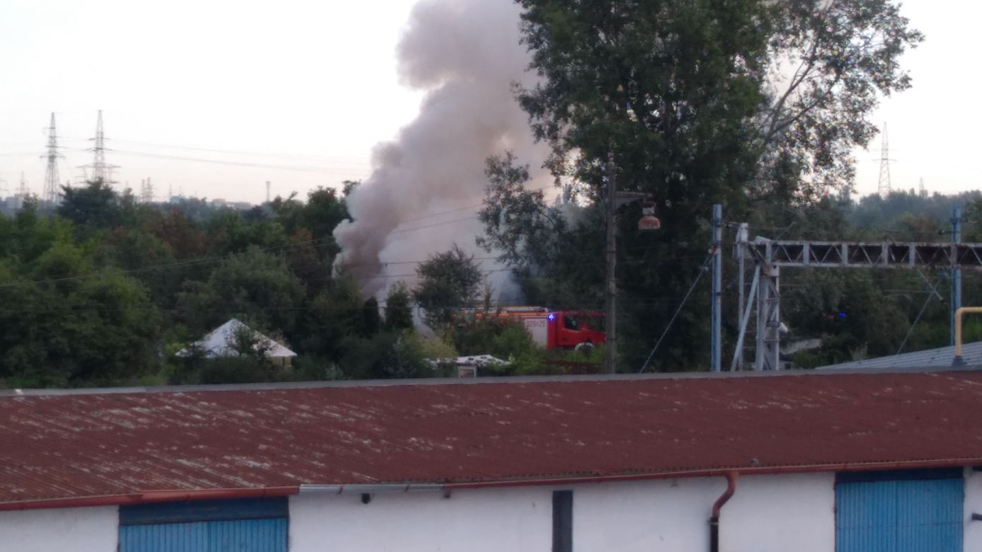 Pożar przy Klecińskiej