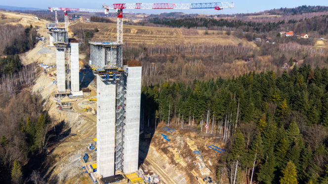 To tutaj rośnie najwyższa estakada w Polsce