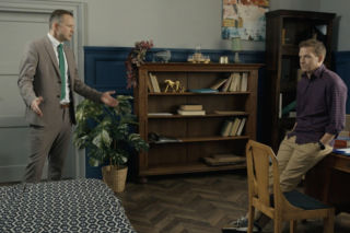 Barwy szczęścia odc. 2976: Łukasz (Michał Rolnicki), Bruno (Lesław Żurek)