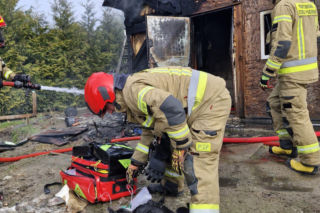 Do pożaru doszło we wtorek, 24 marca, na terenie ogródków działkowych ROD Odnowa przy ul. Cedrowej w Gdańsku