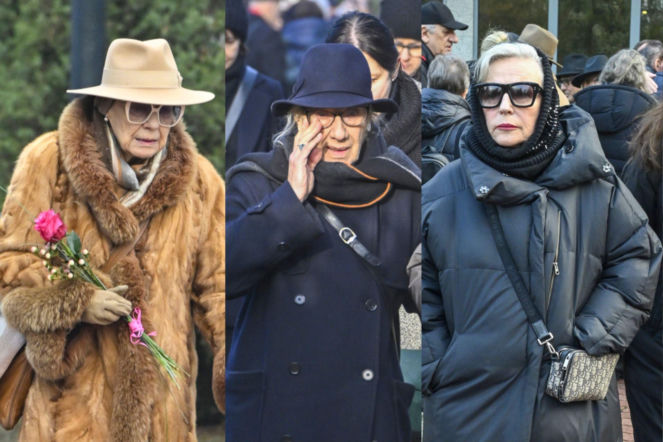 Damy polskiej sceny żegnają Magdę Umer. Stylowa Emilia Krakowska, skromna Maja Komorowska, Krystyna Janda od stóp do głów w czerni