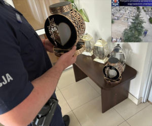 Zniczowy złodziej zatrzymany! Senior sam wskazał policji piwnicę pełną łupów