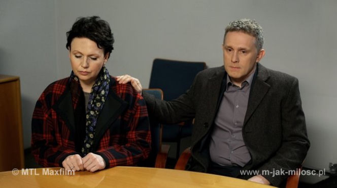 M jak miłość odc. 1072. Marysia Rogowska (Małgorzata Pieńkowska), Artur (Robert Moskwa)
