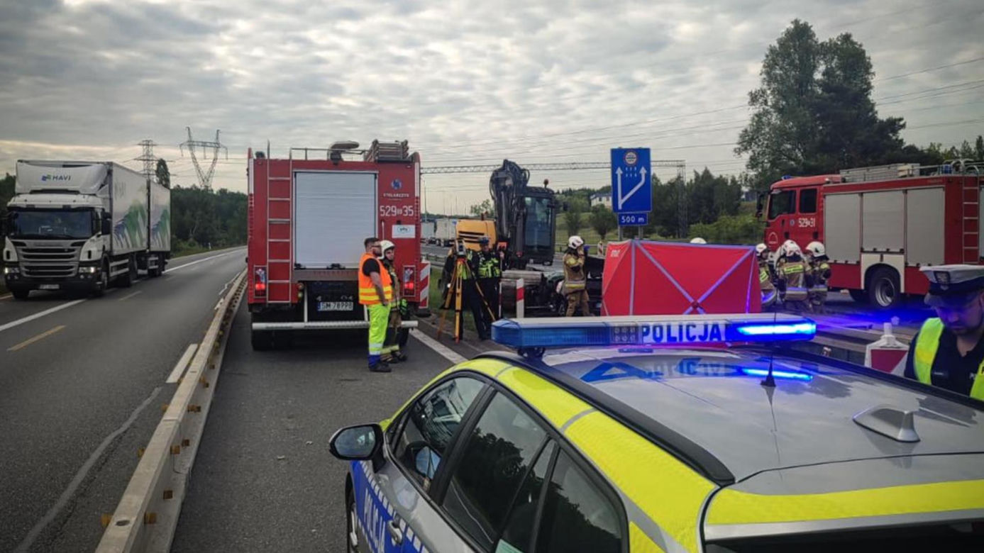 Tragiczny wypadek na A4 w Mysłowicach