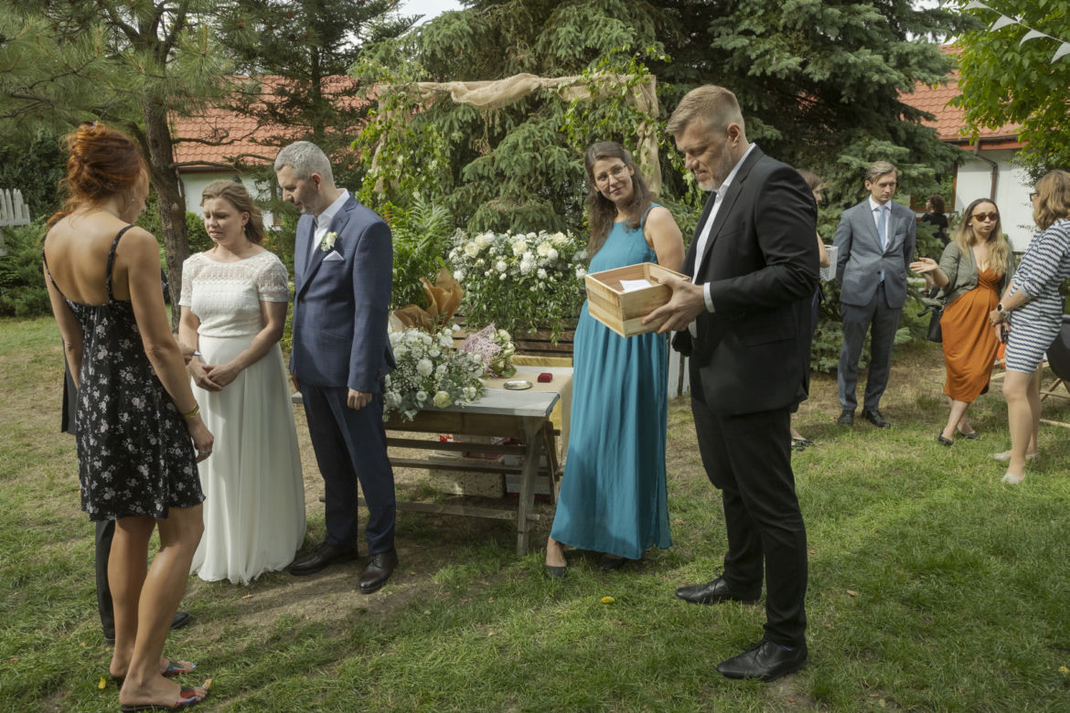 Adrian Zandberg na ślubie