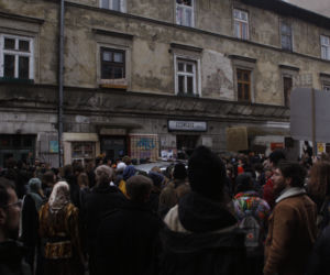 Protesty na krakowskim Kazimierzu w obronie kamienic