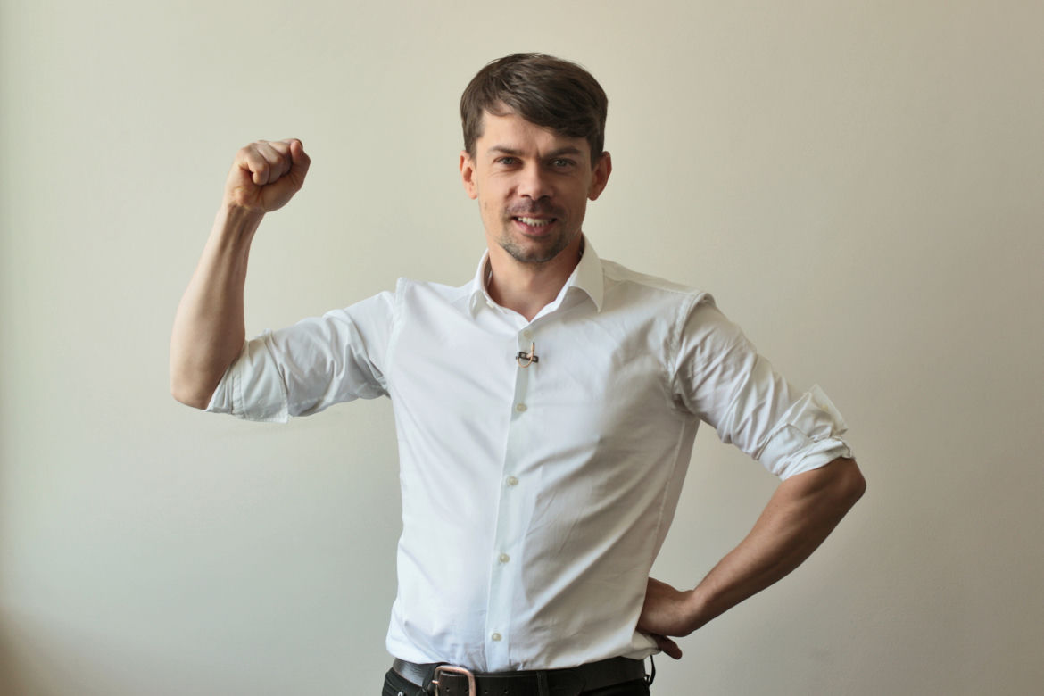 Michał Kołodziejczak z bratem Łukaszem