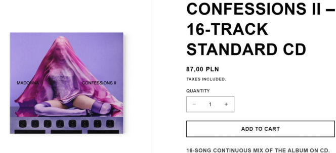 Nowa płyta Madonny to spory wydatek