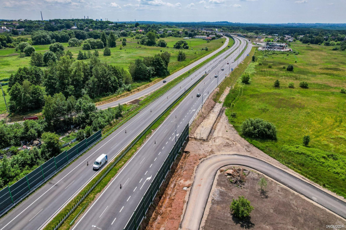Tak wygląda zagłębiowska część nowej, ekspresowej S1 - czerwiec 2024