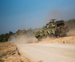 Wzmożony ruch pojazdów wojskowych na drogach