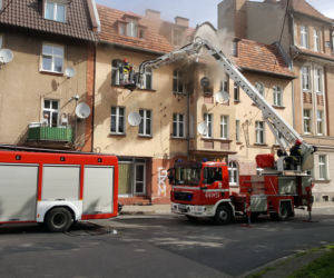Pożar w kamienicy przy ulicy Narutowicza w Grudziądzu. Jest ofiara śmiertelna