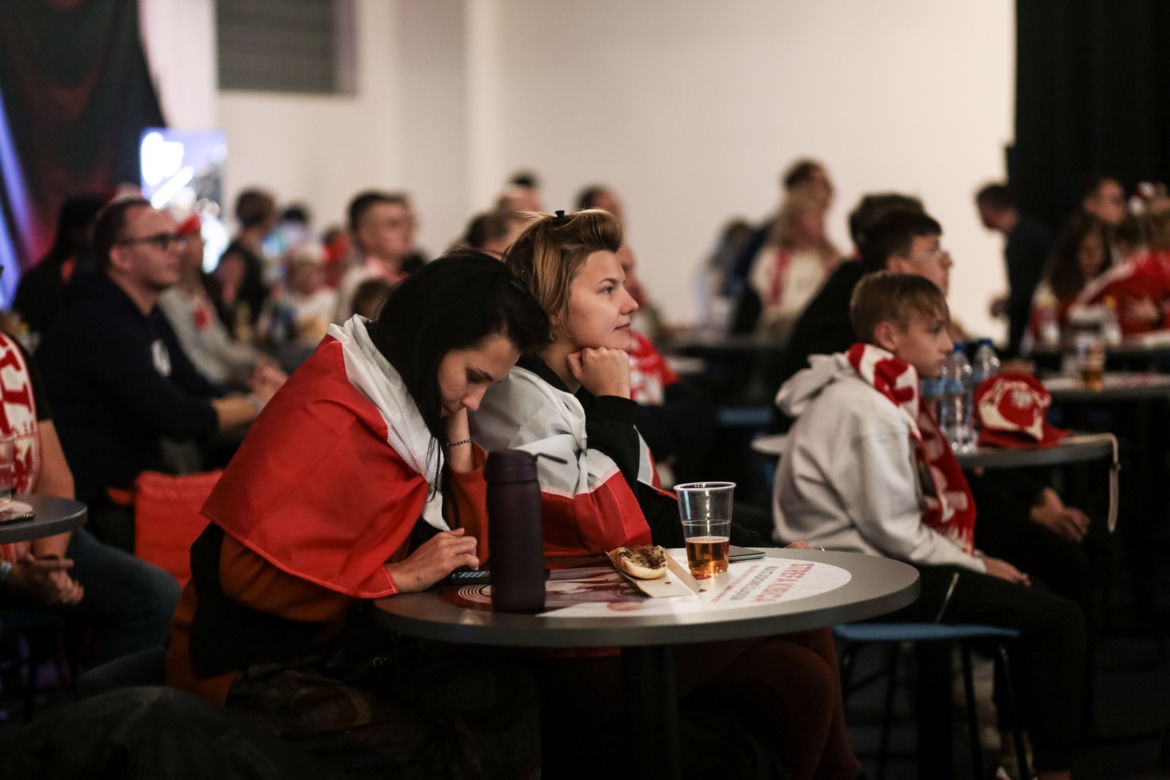 Strefa kibica na Stadionie Śląskim w czasie meczu Polska-Meksyk