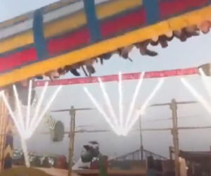 Rozpędzona karuzela z ludźmi runęła na oczach tłumu! Jedna osoba zginęła, 13 rannych