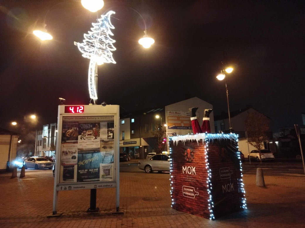Iluminacje świąteczne w Siedlcach będzie można podziwiać co najmniej do 6 stycznia