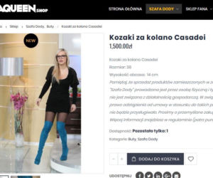 Doda sprzedaje używane buty za 20 tys