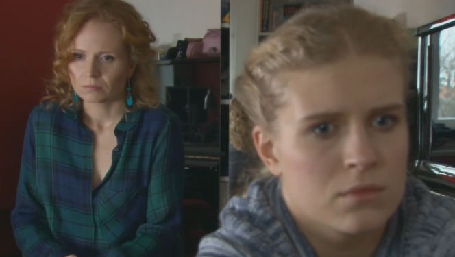 M jak miłość odc. 1047. Ewa (Dominika Kluźniak), Natalka (Marcjanna Lelek)