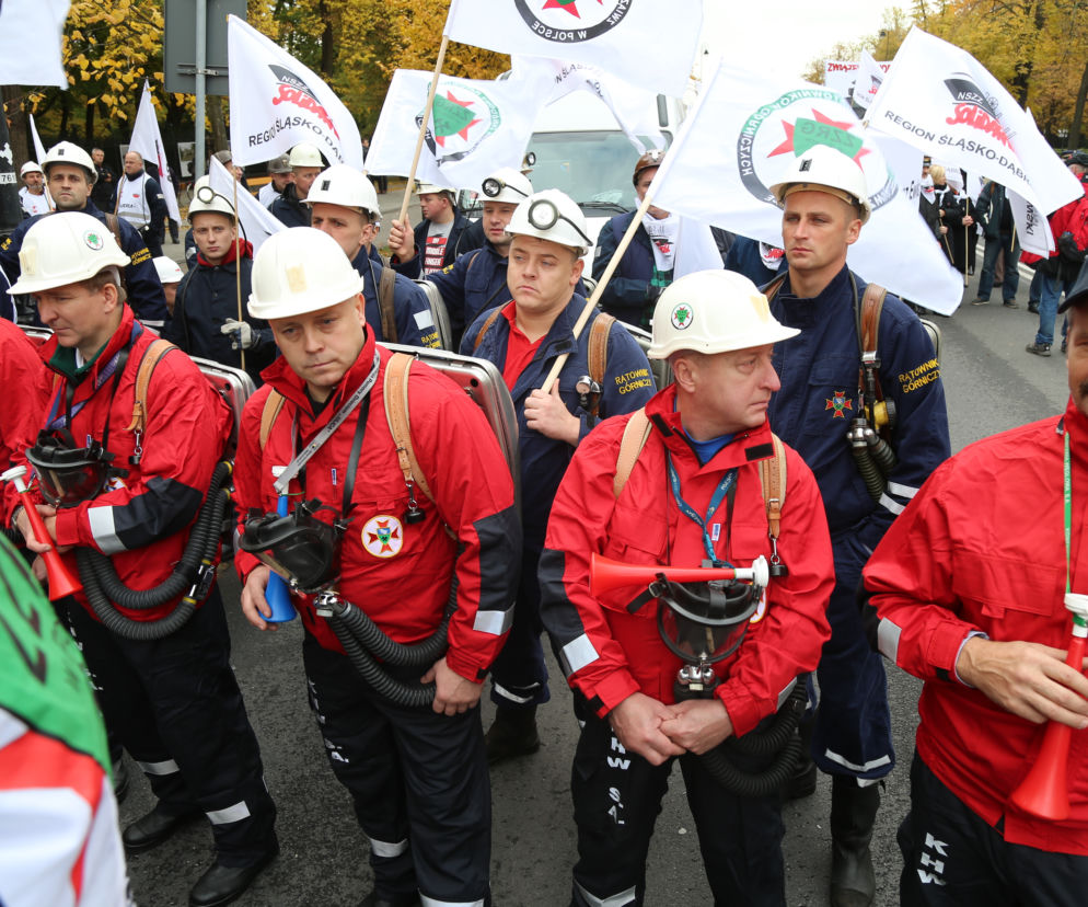 DEMONSTRACJA GÓRNIKÓW PRZED KPRM-EM.