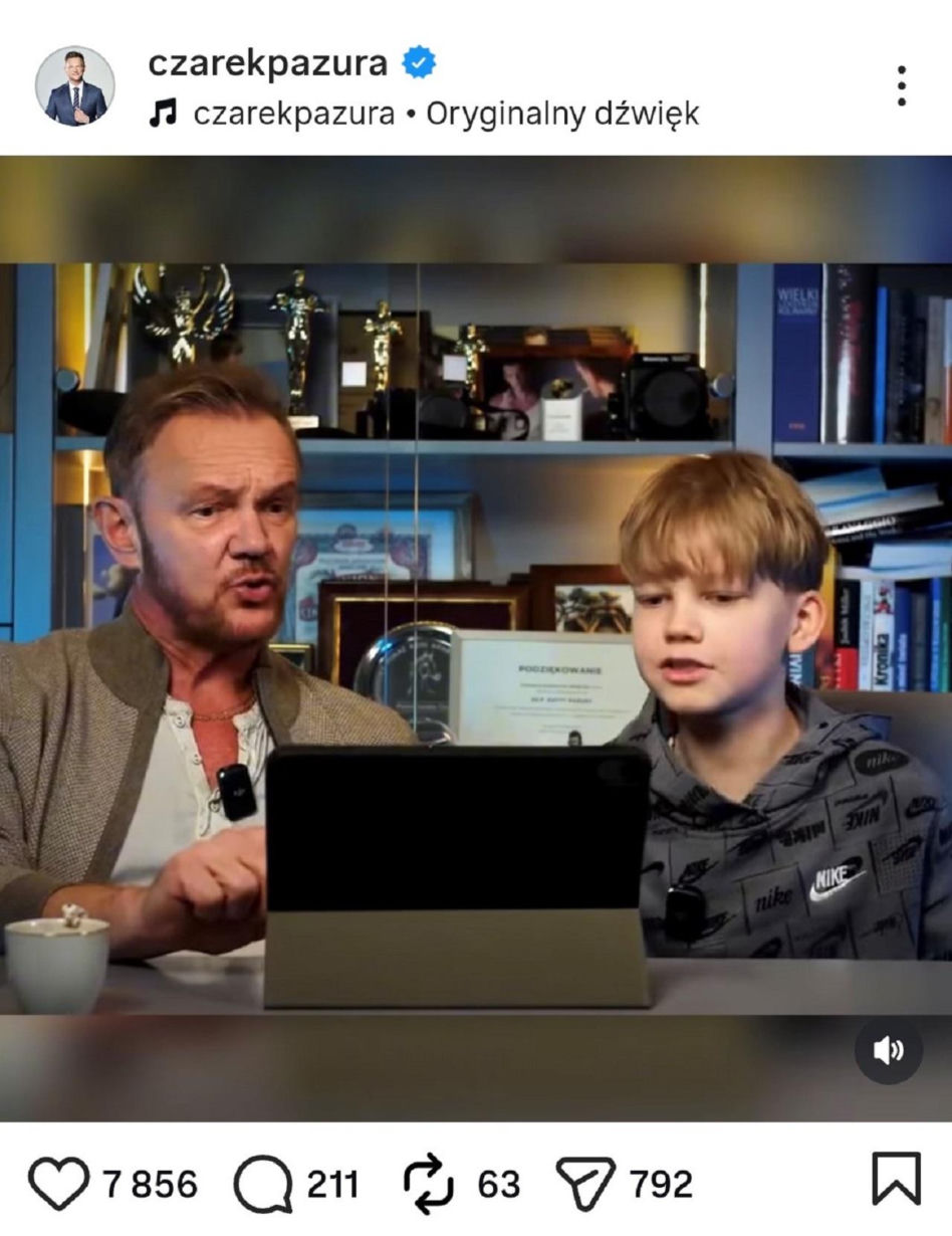 Cezary Pazura pokazał syna. Tak wygląda 13-letni Antoni