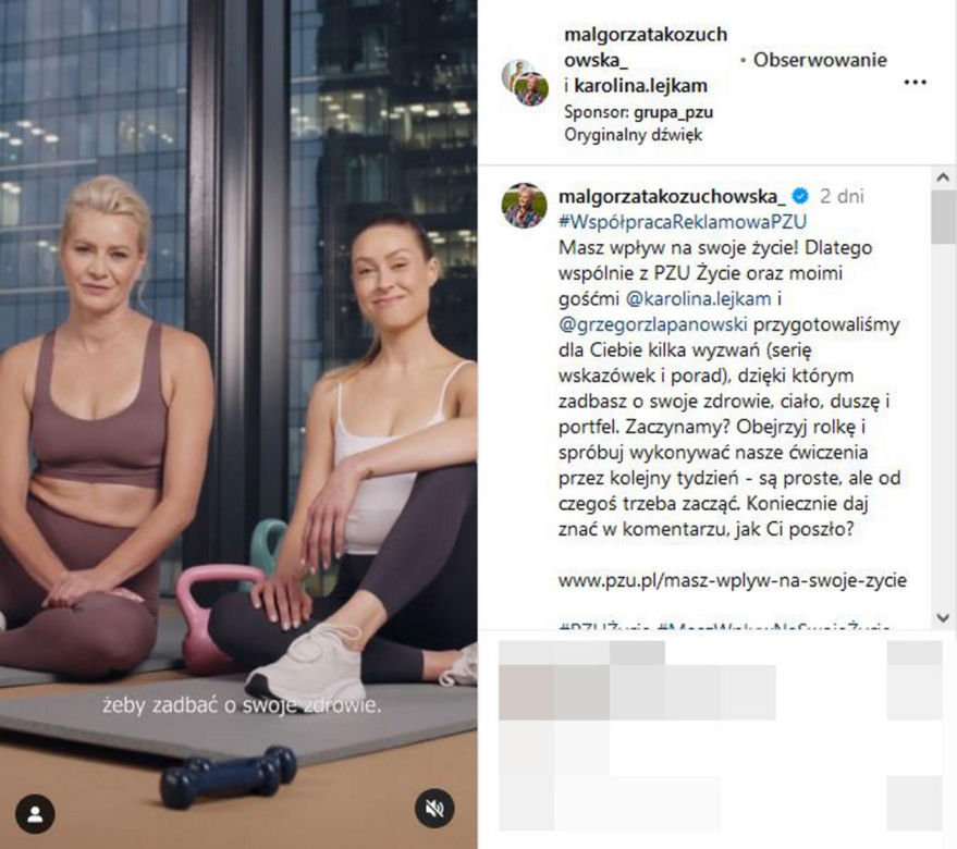 Małgorzata Kożuchowska pokazała brzuch