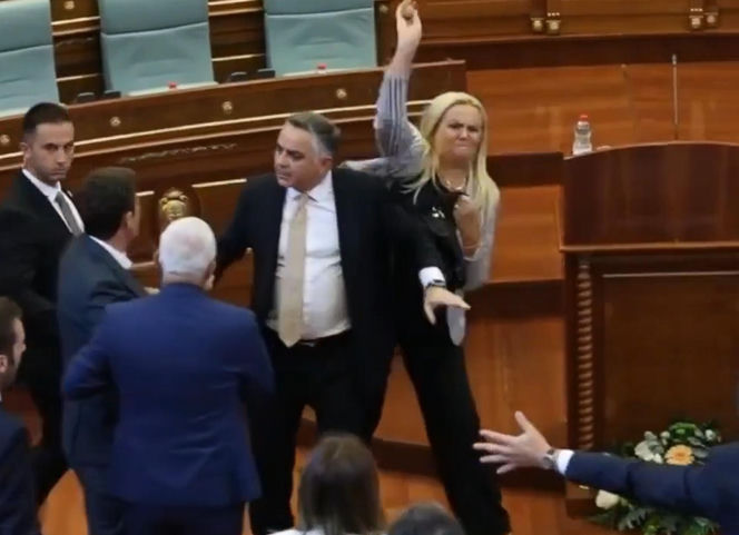 Posłanka obrzuciła premiera jajkami! Wideo hitem sieci