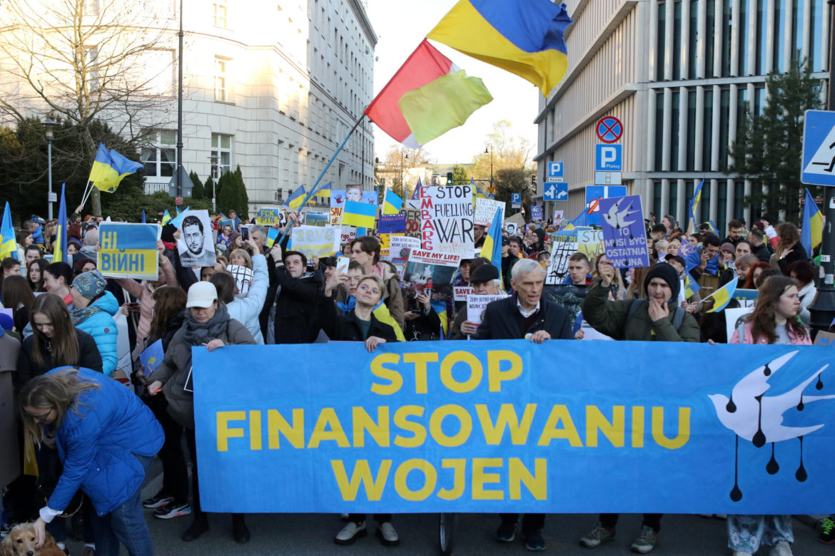  "Stop finansowaniu wojen". Manifestacja w Warszawie