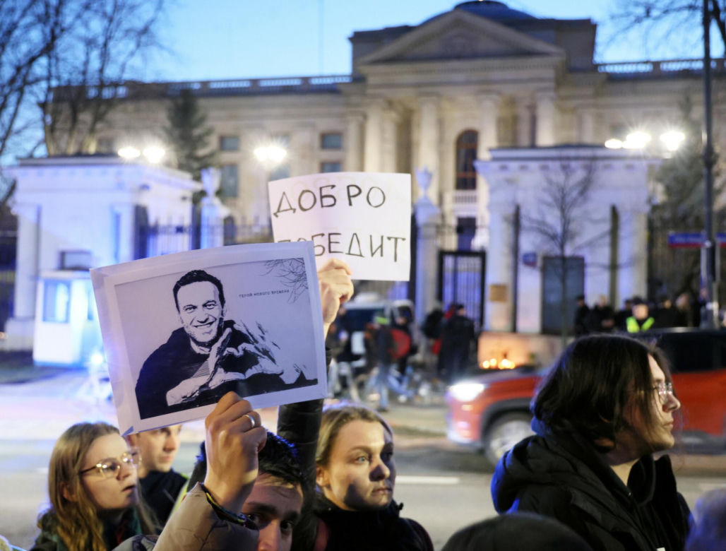 Protest pod ambasadą Rosji w Warszawie